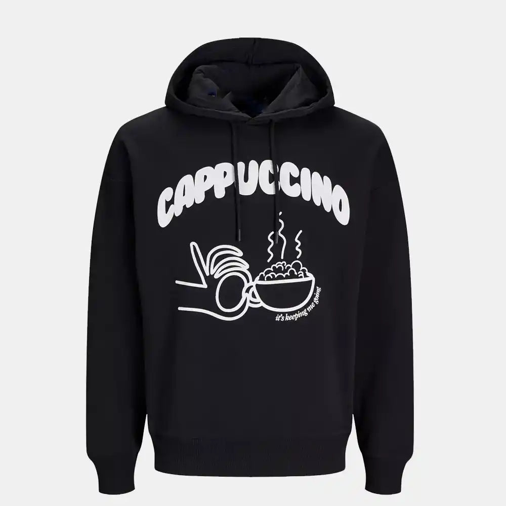 Cappuccino Black Hoodie